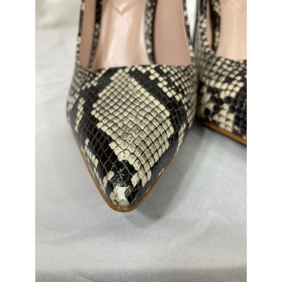 Aldo Women's Stessy Snakeskin Stiletto High Heel Shoe Size 8 EU 38.5 Pointy Toe - Picture 9 of 11